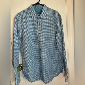 Blue Plaid Men’s Robert Graham Button Up